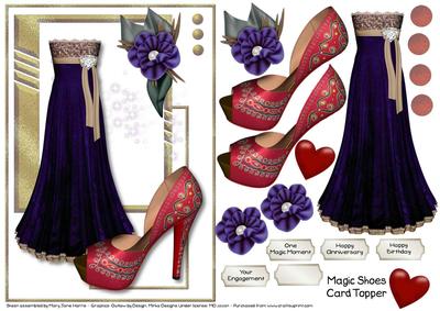 Magic Shoes Card Topper 3
