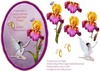 Anniversary Fairy Card Topper