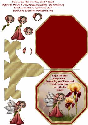 Fairy of the Flowers Plate Card & Stand