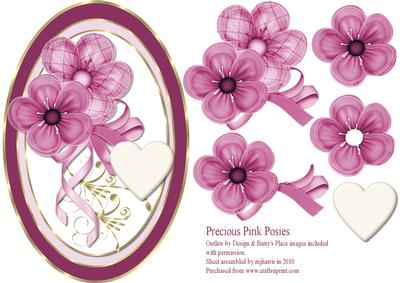Precious Pink Posies Card Topper