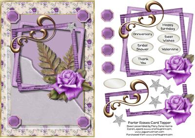 Parlor Roses Card Topper 2