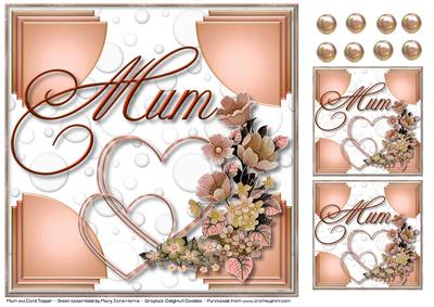 Mum 8x8 Card Topper 2