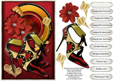 Red Romance Shoes Topper