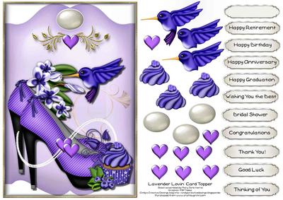 Lavender Lovin' Card Topper