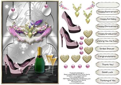 Masked Ball Topper - Design 10