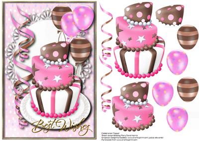 Celebration Topper Pink