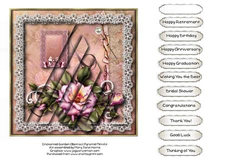 Enchanted Garden Abstract Pyramid Mini Kit