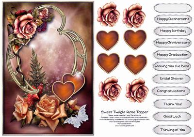 Sweet Twilight Rose Topper