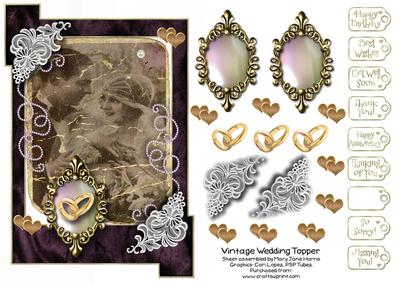 Vintage Wedding Topper