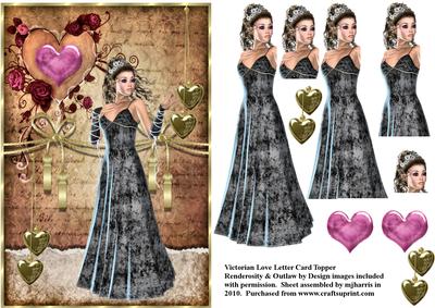 Victorian Love Letter Card Topper