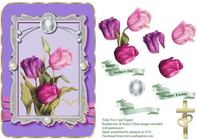 Tulip Trio Card Topper