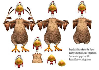 Finger Lickin' Chicken Topper