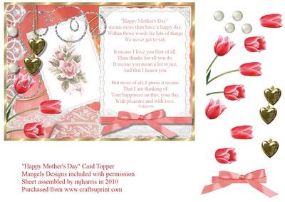Happy Mother's Day Card Topper