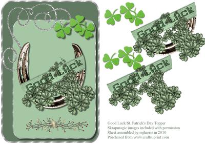 Good Luck/st. Patrick's Day Topper