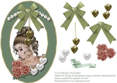 Love & Beauty Card Topper
