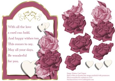 Happy Wishes Card Topper