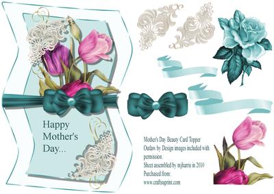 Mother's Day Beauty Card Topper