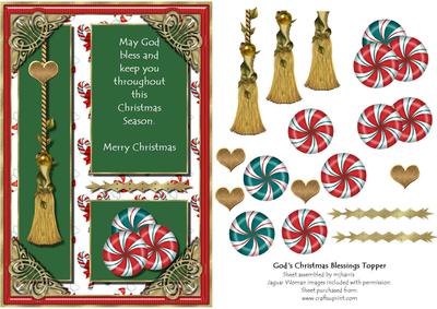 God's Christmas Blessings Topper