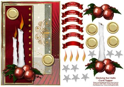 Decking the Halls Card Topper