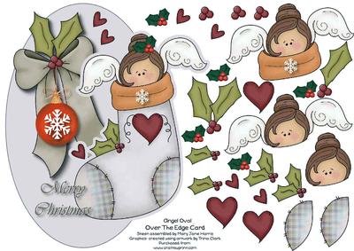Angel Over the Edge Card Topper