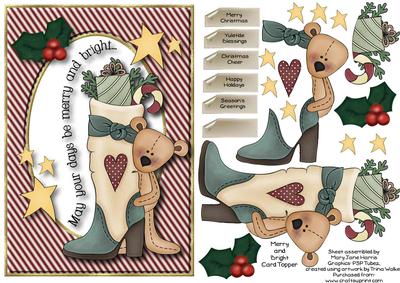 Merry and Bright Card Topper
