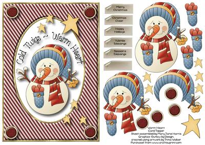 Warm Heart Card Topper