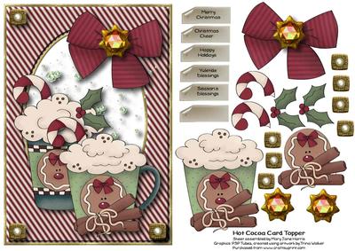 Hot Cocoa Card Topper