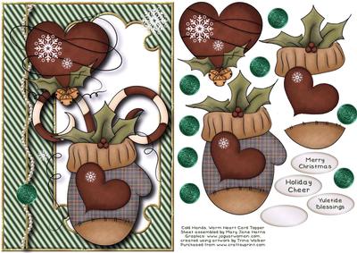 Cold Hands, Warm Heart Card Topper