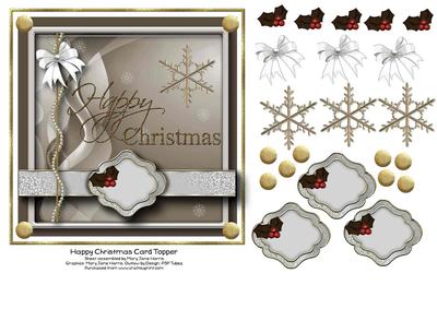 Happy Christmas Card Topper 2