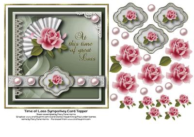 Time of Loss Sympathy Card Topper