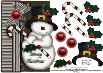 Over-the-edge Snowman Card Topper