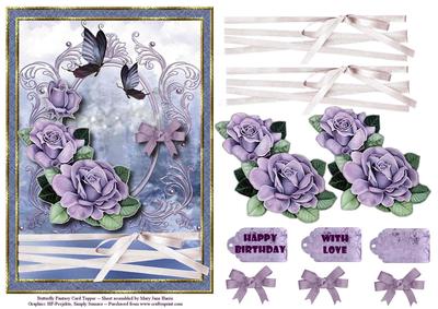 Butterfly Fantasy Card Topper 1