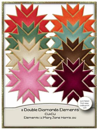 8 Double Diamonds Elements - Cu4cu
