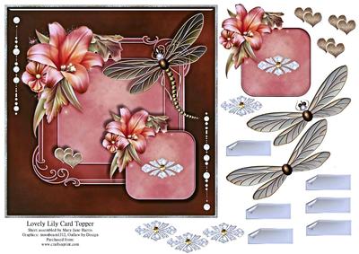 Lovely Lily Card Topper 2