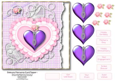 Delicate Moments Card Topper 1