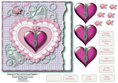 Delicate Moments Card Topper 3