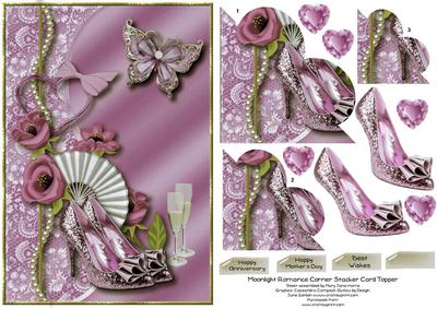 Moonlight Romance Corner Stacker Card Topper 4