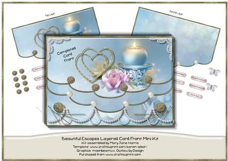 Beautiful Escapes Layered Card Front Mini Kit