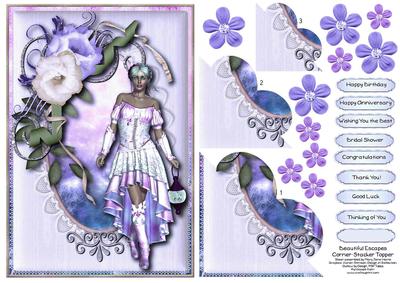 Beautiful Escapes Corner-stacker Card Topper