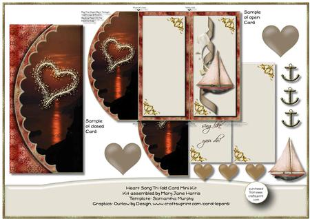 Heart Song Tri-fold Card Mini Kit