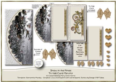 Snow in the Pines Tri-fold Mini Kit