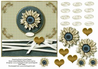 Country Charm Card Topper 2