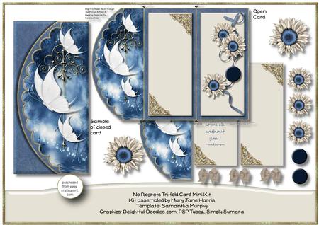 Woodland Stream Tri-fold Card Mini Kit