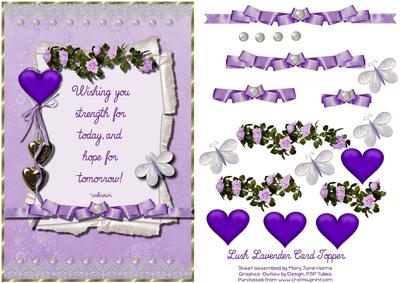 Lush Lavender Card Topper