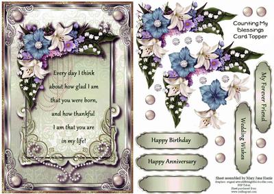 Counting My Blessings Card Topper 1