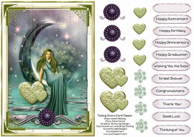 Falling Stars Card Topper 3