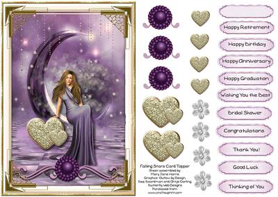 Falling Stars Card Topper 4