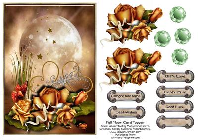 Full Moon Card Topper