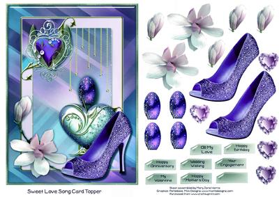 Sweet Love Song Card Topper 2