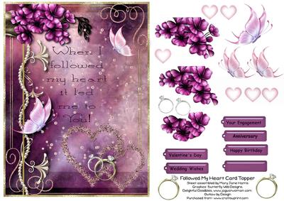 Followed My Heart Card Topper